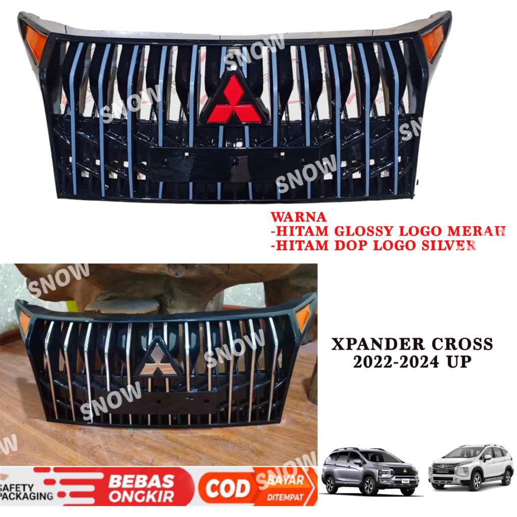 Grill Bumper Depan Xpander Cross 2023 2024 Prado Hitam Glossy Doff