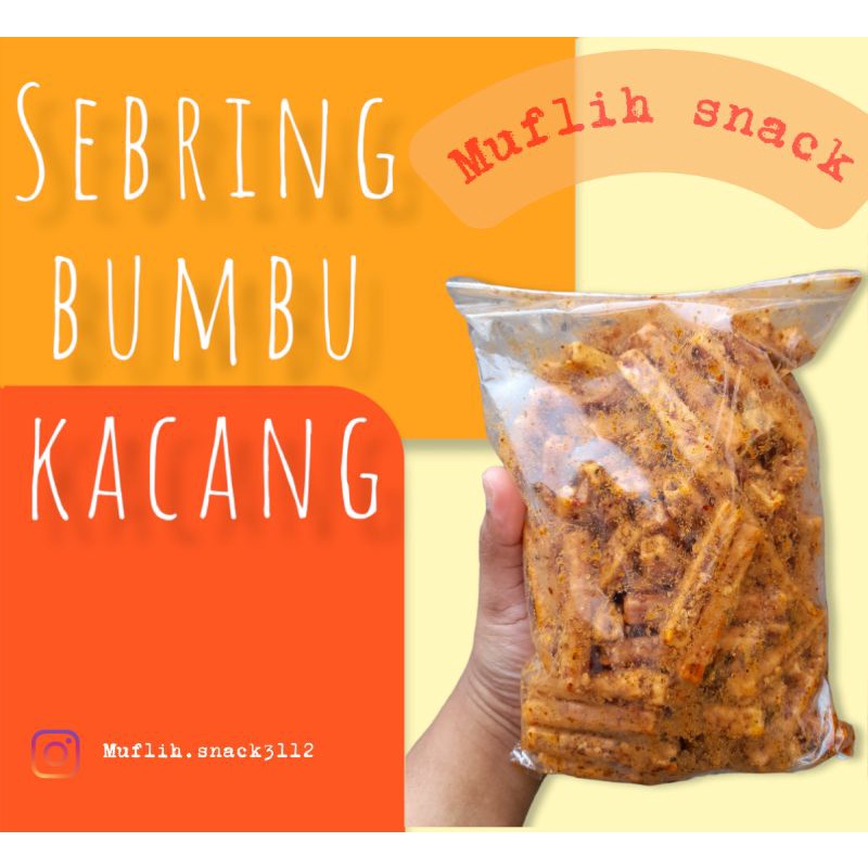 

keripik sebring bumbu kacang potato pedas/ keripik bumbu kacang