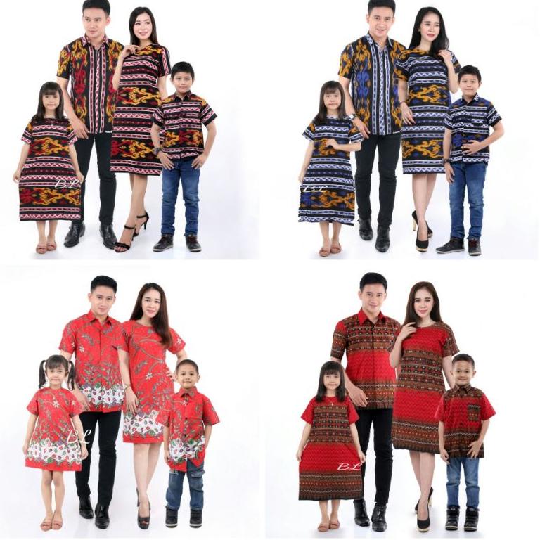 TERMURAH COUPLE KELUARGA BATIK COUPLE DRES BATIK COUPLE DRESS BATIK PENDEK COUPLE BAJU NATAL