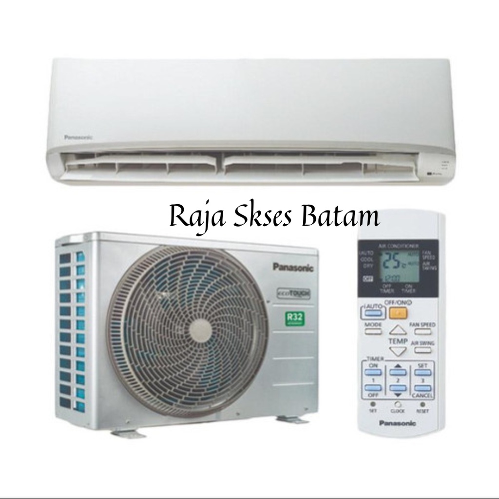 Ac Split PANASONIC 1 Pk CS/CU-YN9WKJ Standard Non Inverter R32 BATAM
