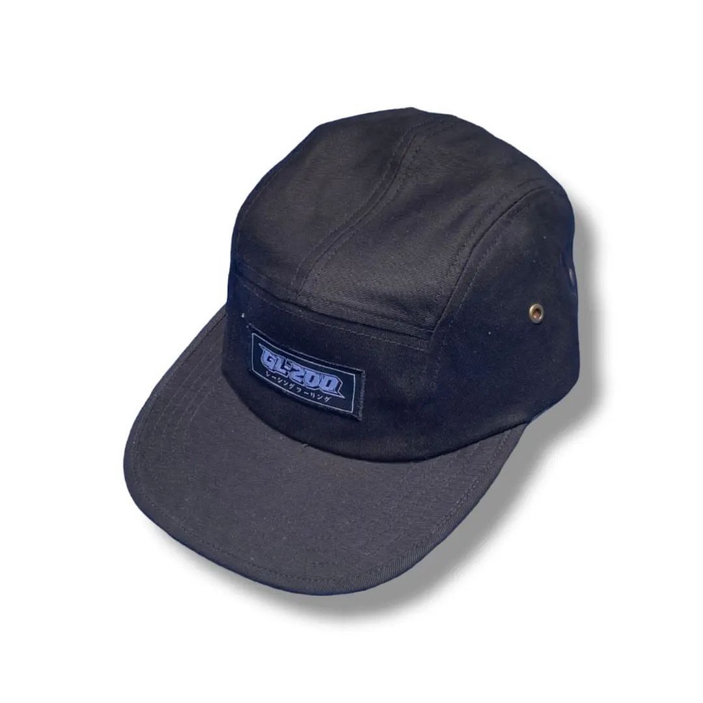 Topi GL200 5 Panel Hitam