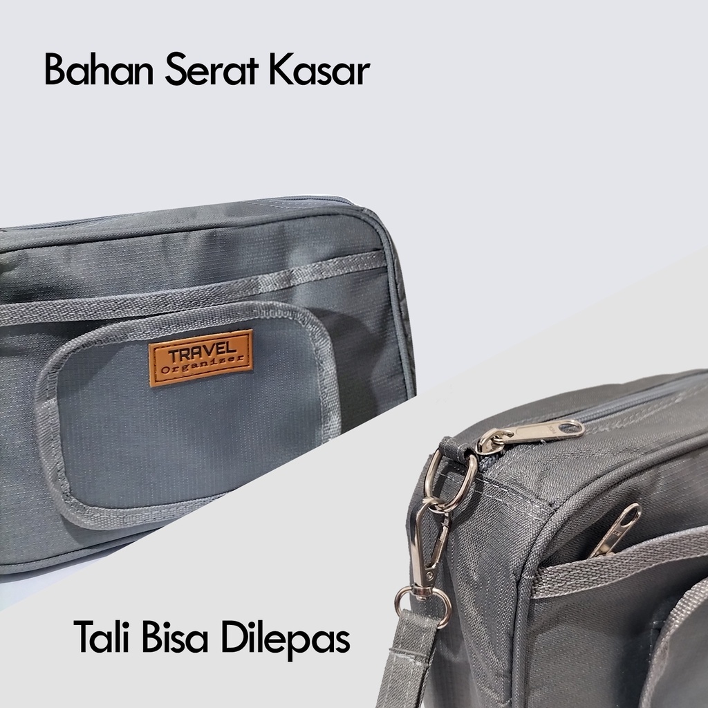 Tempat Make Up Murah Tas Kosmetik Waterproof Pouch Make Up Polos Travel Organizer tempat tisu mini