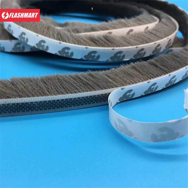 Flashmart Lis Strip Pintu Brush Strip Sealing 9 x 15 mm 10M - KK-061