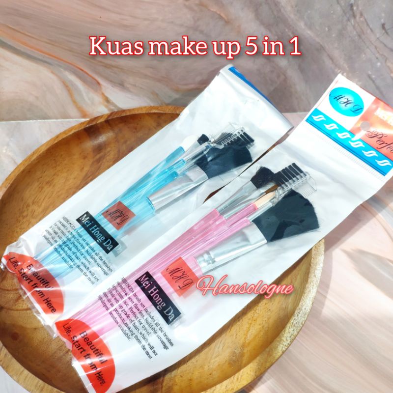 kuas make up 5 in 1 / kuas make up eyebrow brush