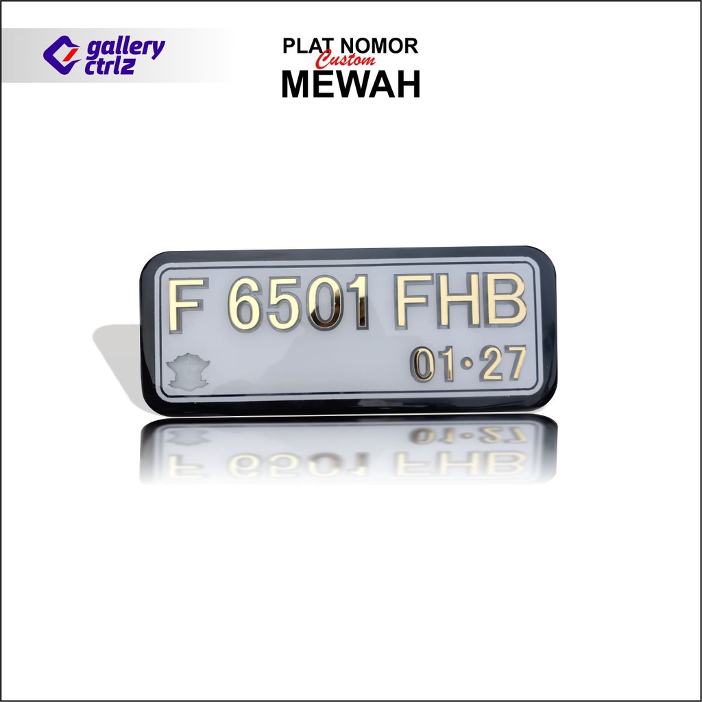 Plat Nomor Akrilik Custom LED Plat Nomor Variasi Plat Nomor motor mobil spec mewah