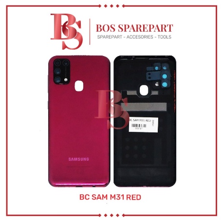 BACKDOOR BACKCOVER / BC SAMSUNG M31 RED / TUTUP BELAKANG