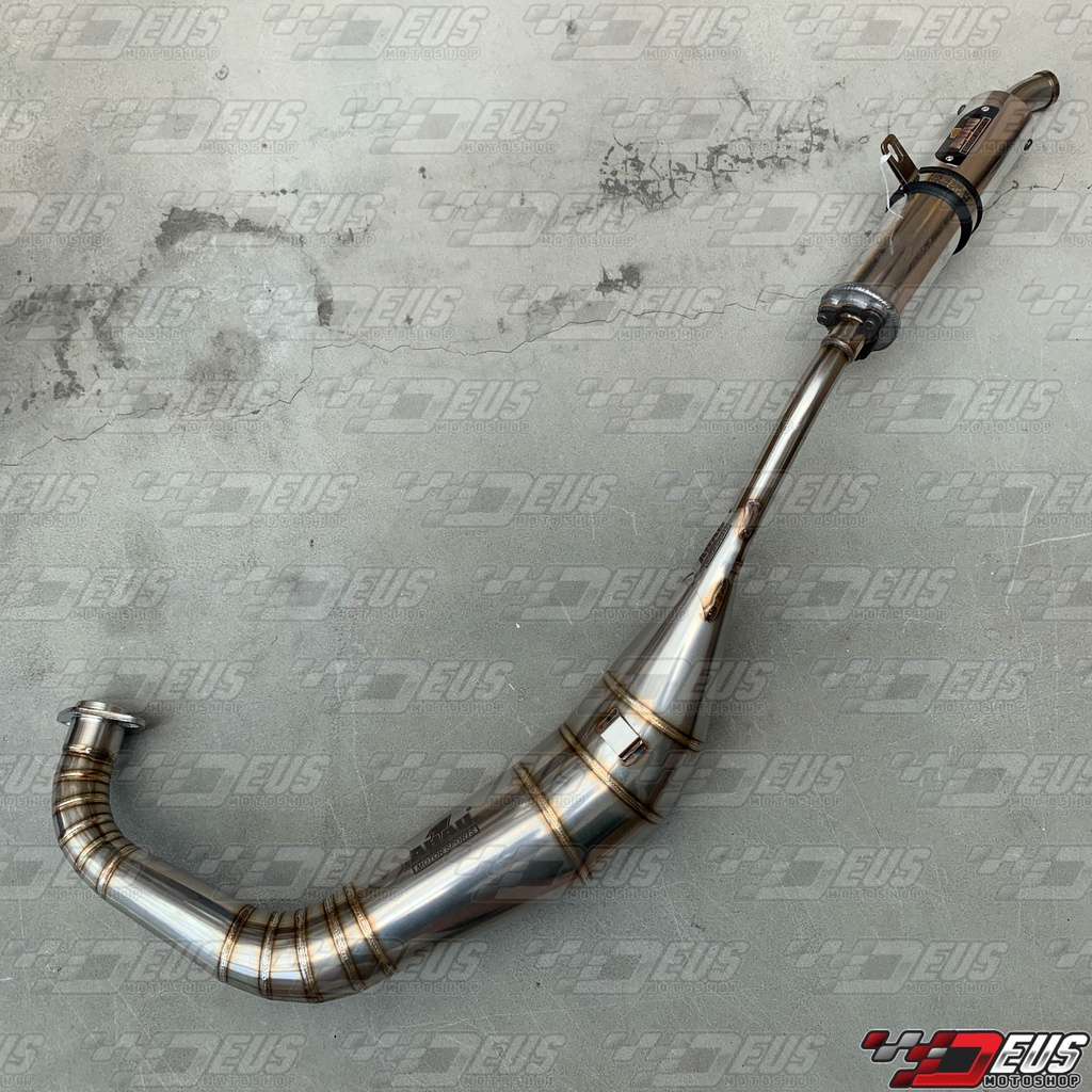 Knalpot AHAU RX King PDK Cacing Kidal Stainless Steel Ukuran Lingkar 36 / Kenalpot AHAU1 RXK RXS Kol