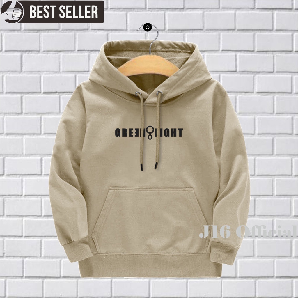 GREENLIGHT Sweater Hoodie anak 6-11 Tahun Laki-laki perempuan Fleece TEBAL