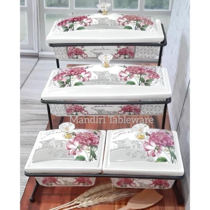 Terlaris [ BEST SELLER ] Prasmanan Keramik Fiorenza 3 Tingkat | Motif