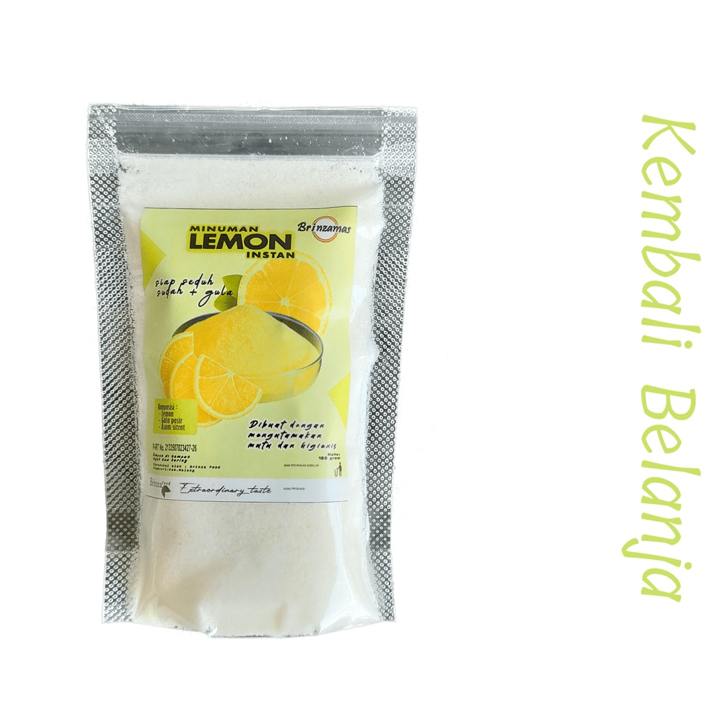 Minuman Lemon Instan 100 Gram/ Bubuk Lemon Instan/ Minuman Herbal Lemon Instan/ JSR Lemon
