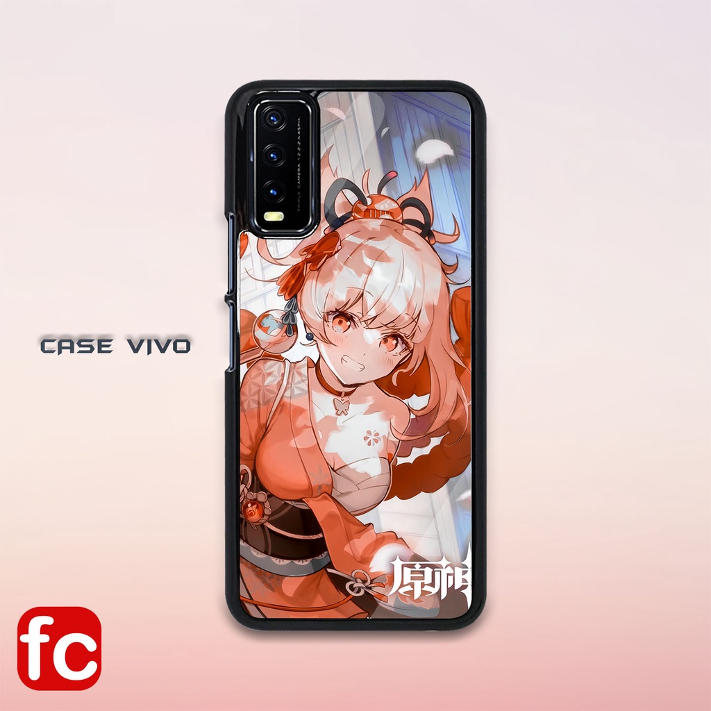 Case Glossy HD Vivo Y12s Y20 Y20S G Y20i Y20T Y12A [FR45] Anime Girl Genshin Pic HD Casing KilauHp V