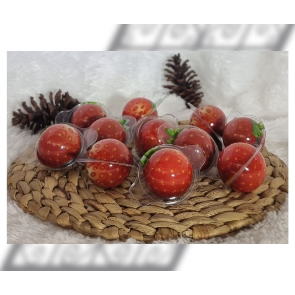 

STRAWBERRY JUMBO LANGSUNG DIMAKAN ISI SELAI permen karet strawberry