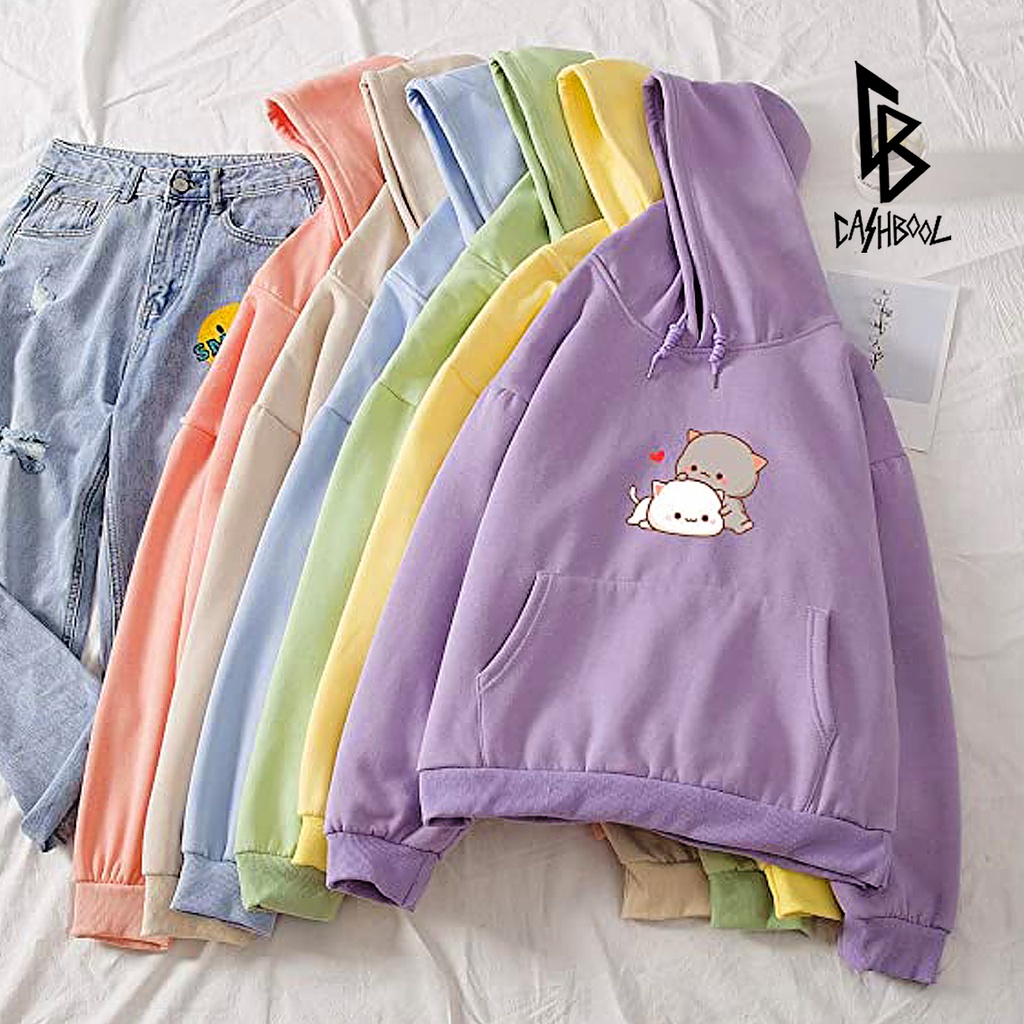 CASHBOOL HOODIE CUTE Fleece Basic OverSize Unisex ( M - XXL )