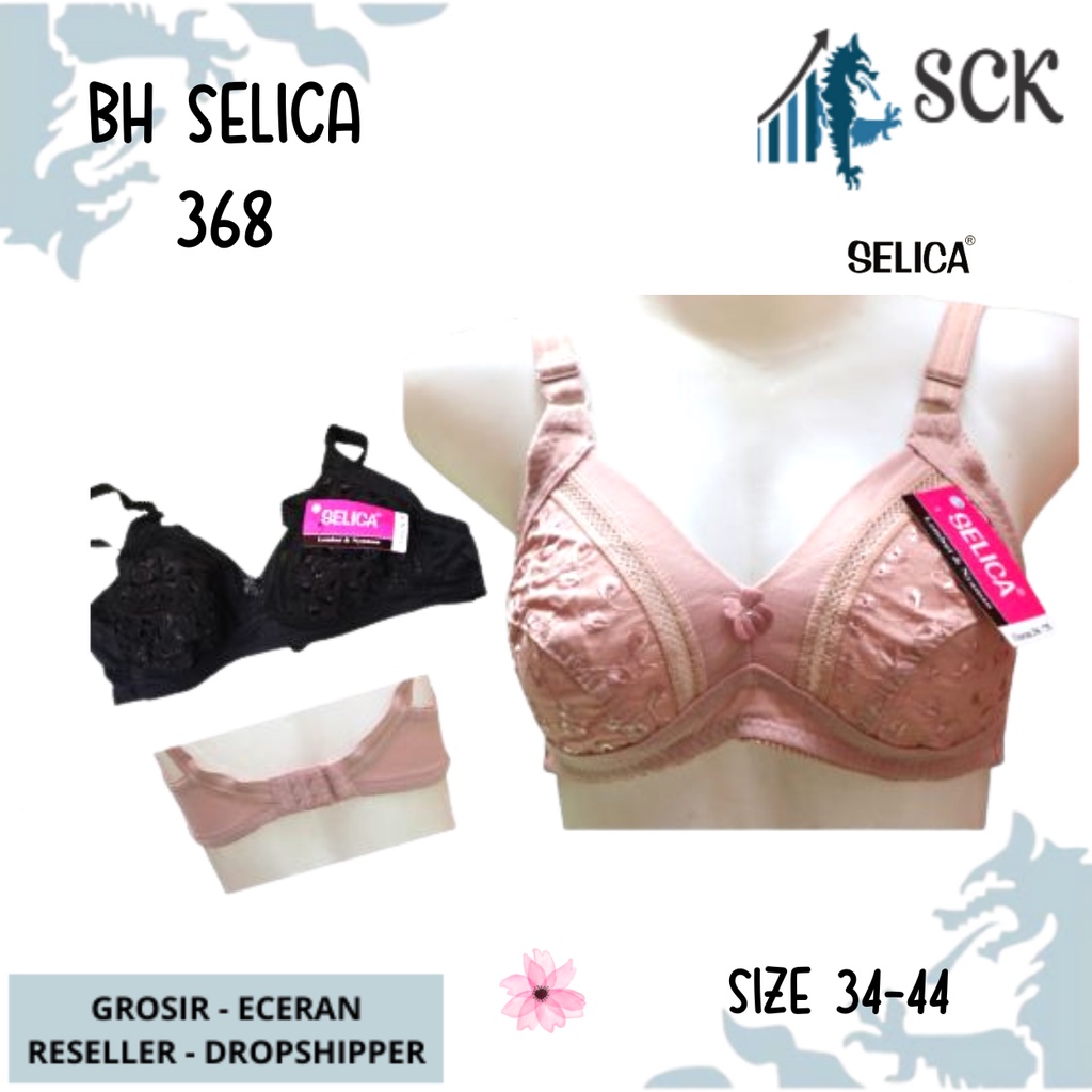 BH SELICA 368 Tidak Ada Busa &amp; Kawat Size 34-44 Warna / Pakaian Dalam SELICA 368 / BH SELICA 368 Tanpa Busa