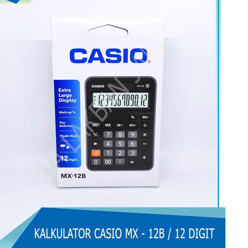 

♗ Kalkulator / Calculator CASIO MX - 12B / 12 Digit Layar Besar ☇