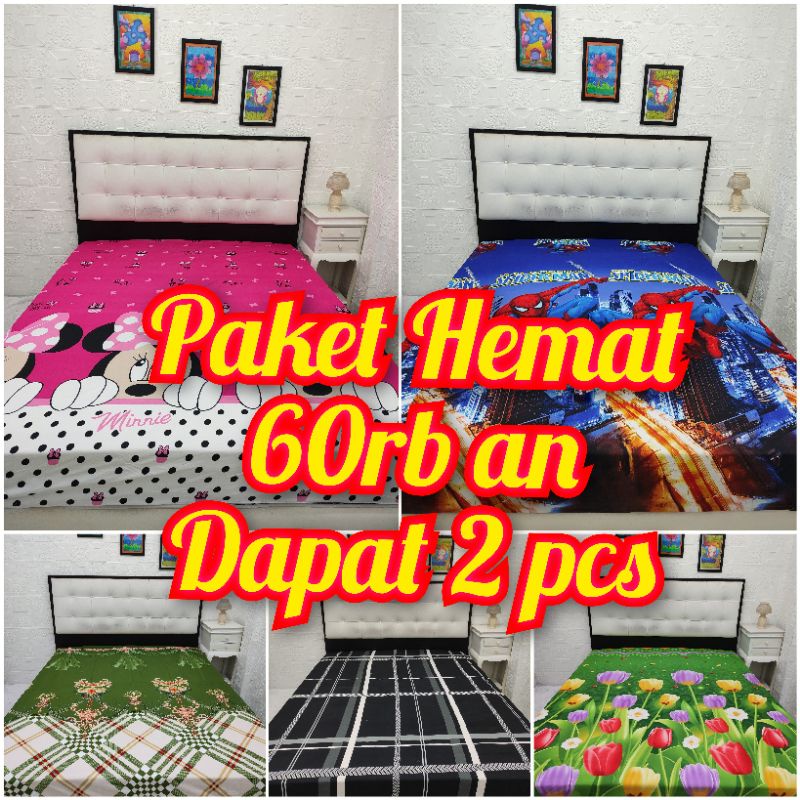 sprei saja curah paket hemat terlaris sprei homemade