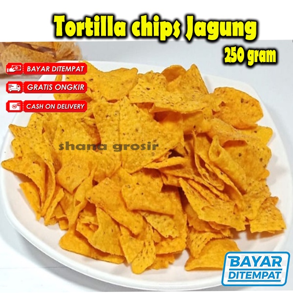 

Tortilla Chips Jagung Keripik Rasa Barbeque 250 gr