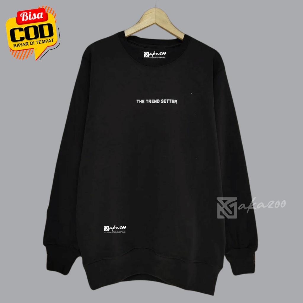 crewneck pria distro JPN KACHIOS hitam the trend setter switer krah tinggi pria wanita premium akazo