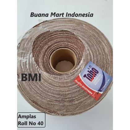 Amplas Roll Toho No 40 | Amplas Meteran Grit 40 | Amplas Besi