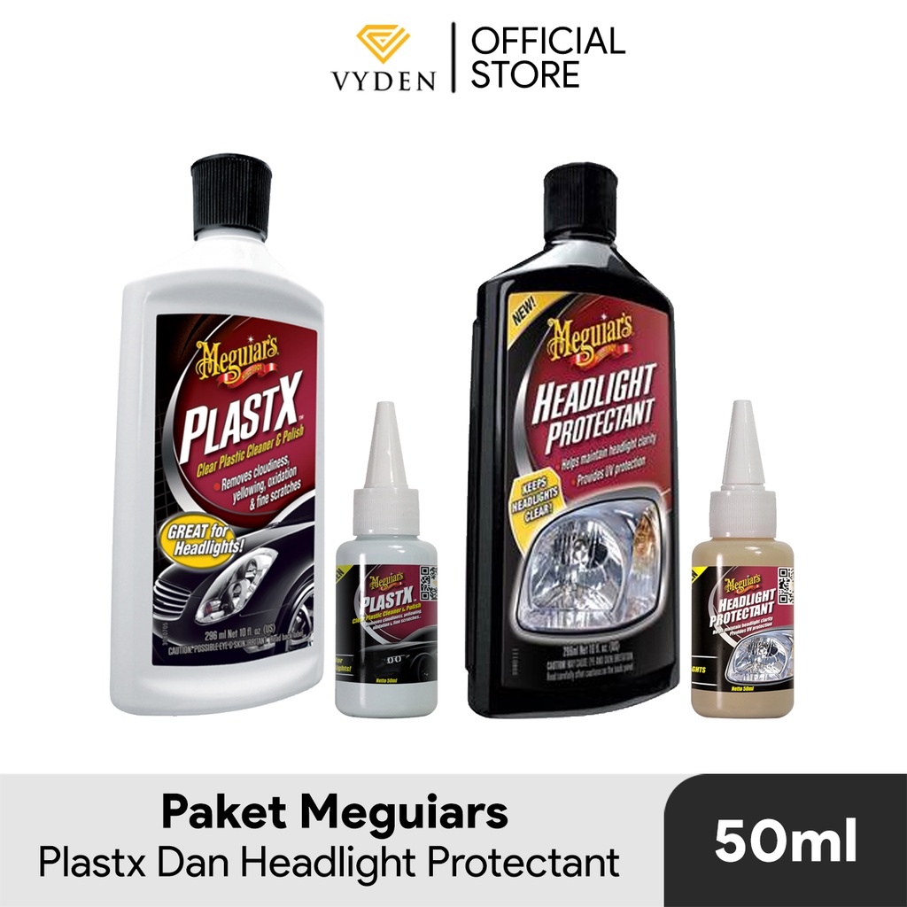 MEGUIARS Plastx dan Headlight Protection 50ml ECER Perawatan Lampu Kusam Menguning Buram MURAH