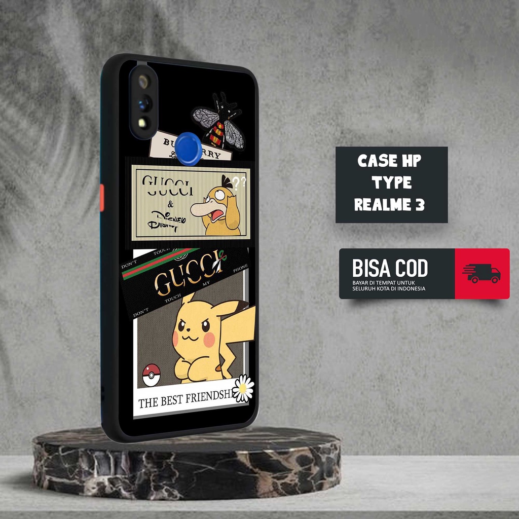 CASE REALME 3 MOTIF [AEST1] TERLARIS CASING REALME 3 BARU DOVE MATTE FUZE SOFTCASE REALME 3 SOFTCASE