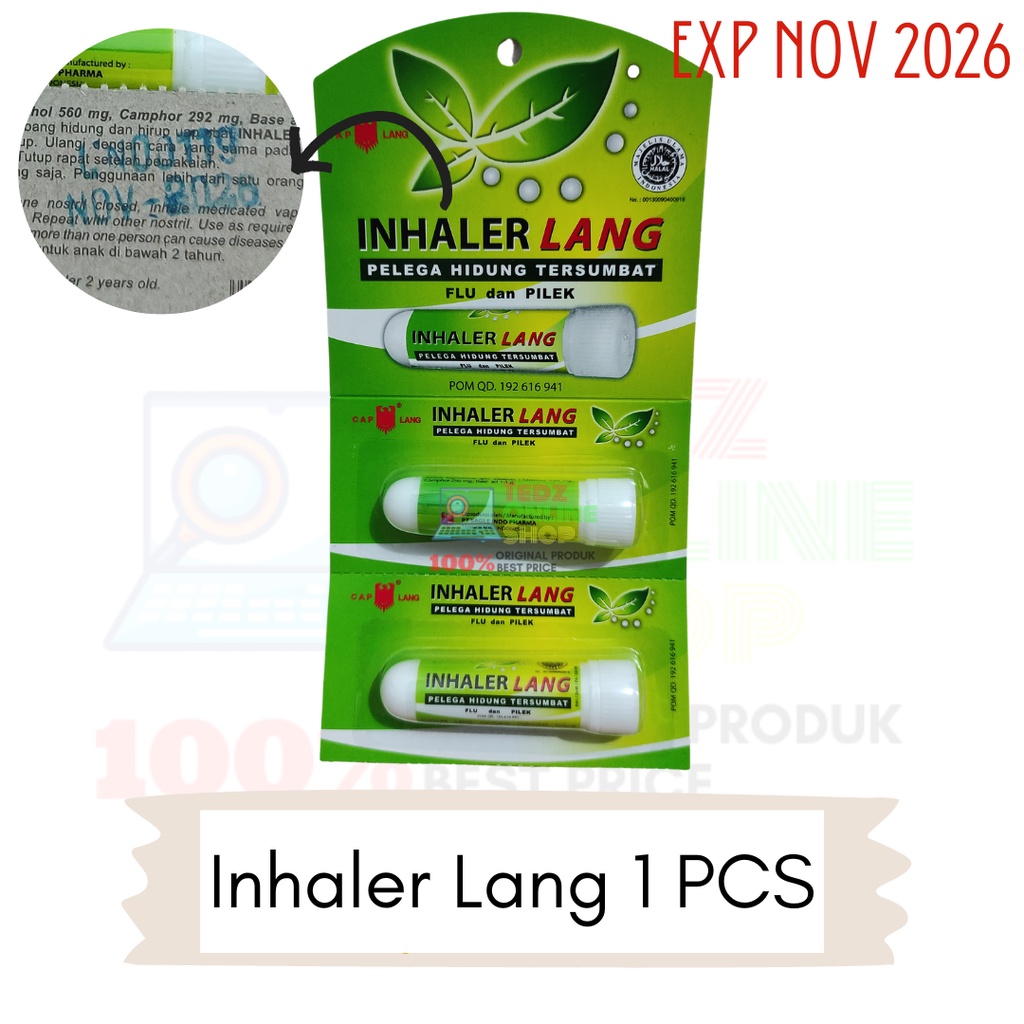 Inhaler Lang Cap Lang 1 PCS