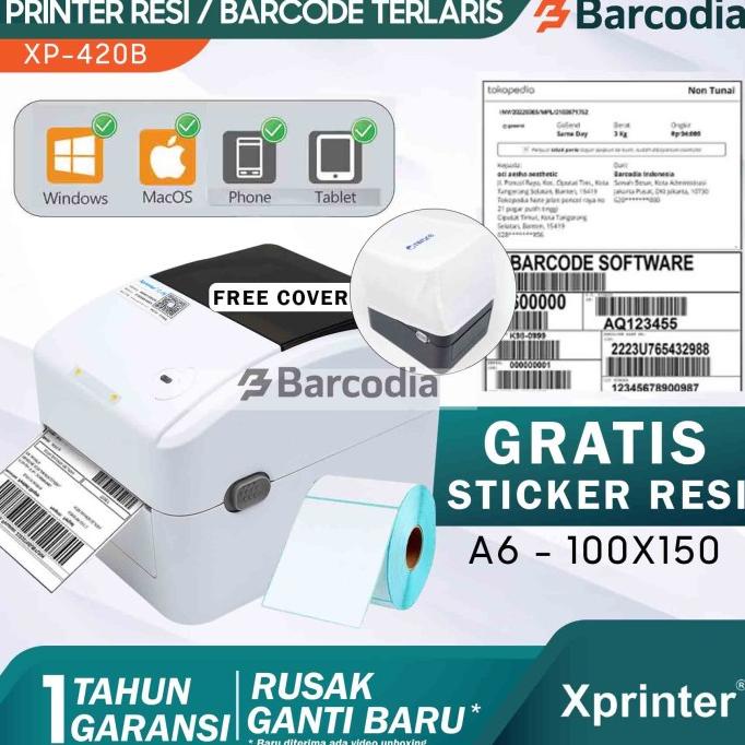 

PRINTER BARCODE THERMAL / LABEL PRINTER XP-420B | BI-420B 110MM / A6