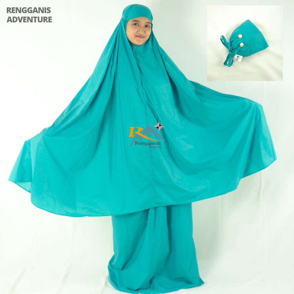 MUKENA TRAVEL RIR HIJAB MUKENA JUMBO DAN KECIL TRAVELING MUKENA PARASUT PREMIUM KOREA