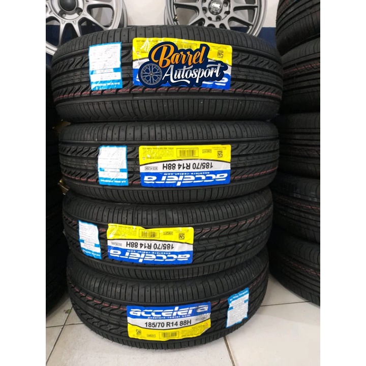 Ban mobil 185/70 R14 Merek Accelera Ecoplush Ban Standar Avanza, Xenia Ring 14