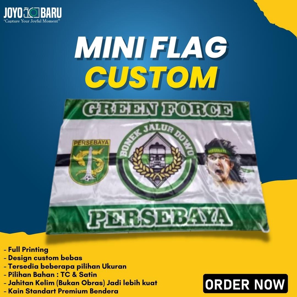 FREE DESAIN | CETAK BENDERA CUSTOM MINI FLAG | BENDERA SYEKHERMANIA | BENDERA ZAHIRMANIA | BENDERA B