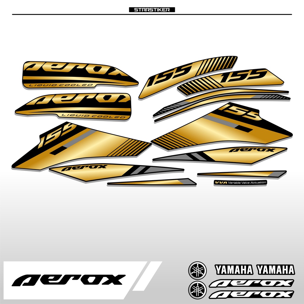(1) / STRIPING AEROX 155 / NEW / STIKER AEROX 155 CONNECTED / STICKER AEROX 155 CONNECTED / SETIKER 