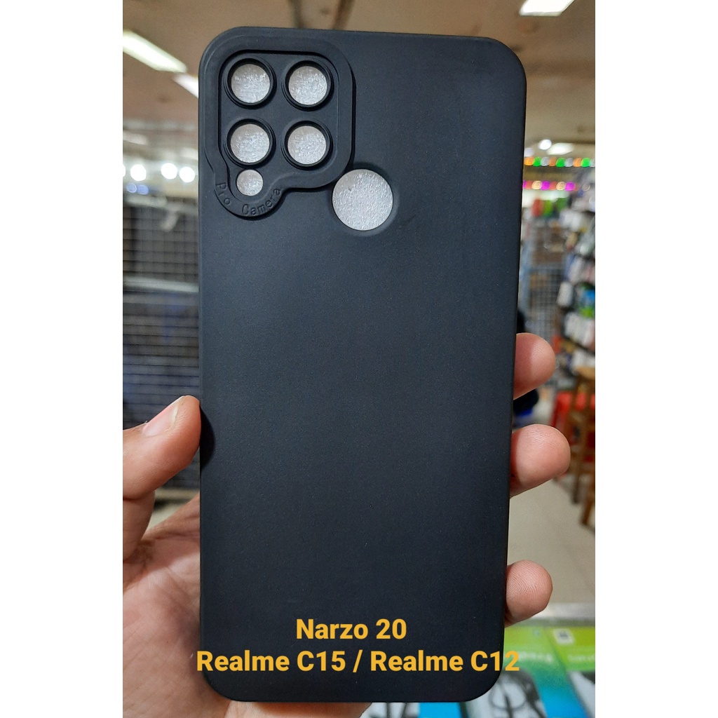 CASE NARZO 20 SILIKON REALME C15 SOFTCASE REALME C12 MURAH MERIAH