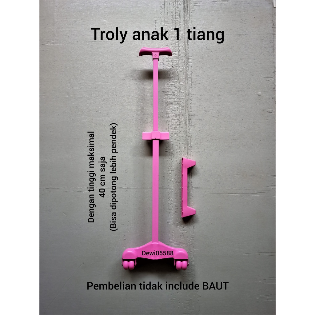 Troly sekolah, Troly tas sekolah anak, Troly anak, Troly 1batang, Gagang Troly sekolah, Gagang troly sekolah, Troly tas anak&quot;, Sparepart koper