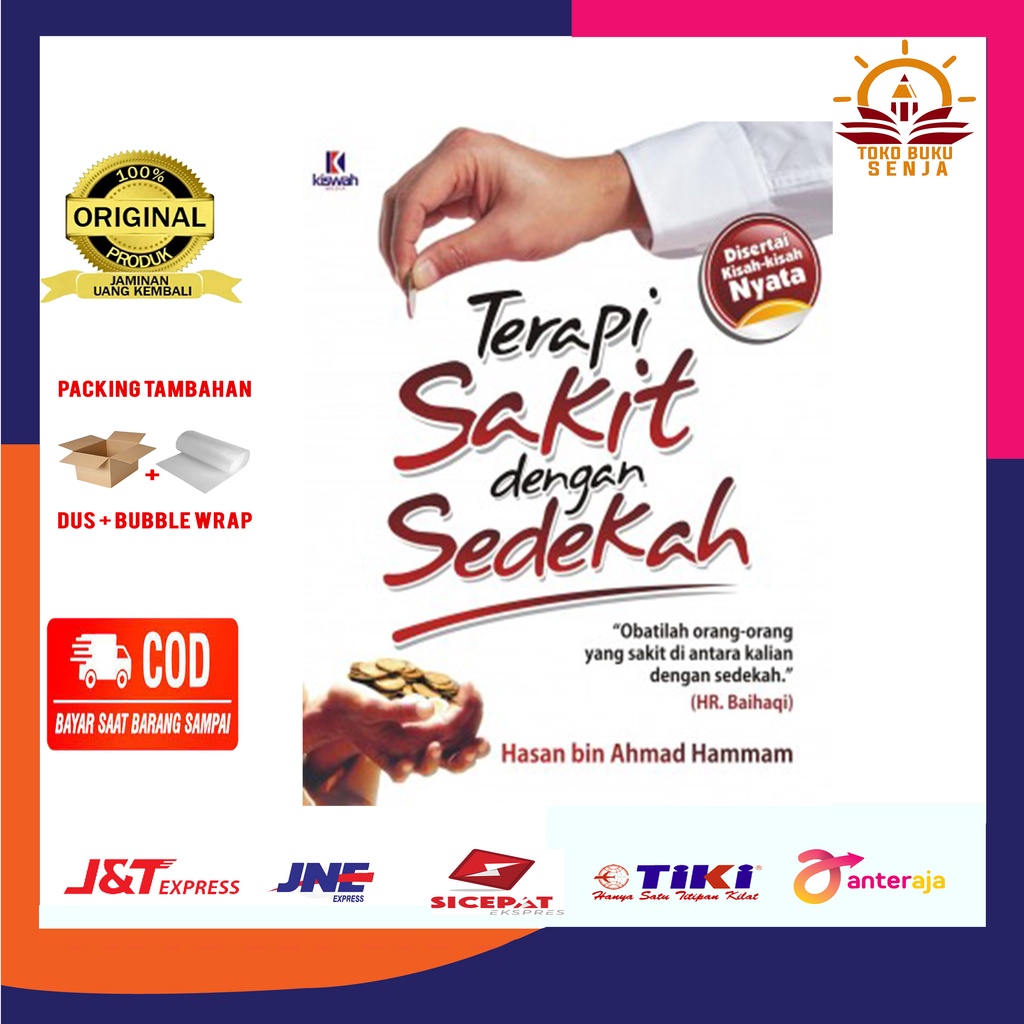 Buku Terapi Sakit dengan Sedekah  Hasan bin Ahmad Hammam - Penerbit Zam zam