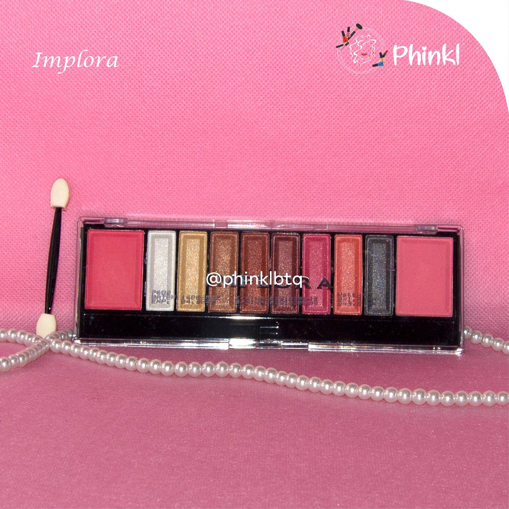 `ღ´ PHINKL `ღ´ ɪ ᴍ ᴘ ʟ ᴏ ʀ ᴀ Implora eyeshadow palette perona wajah mata untuk retouch rahasia para MUA