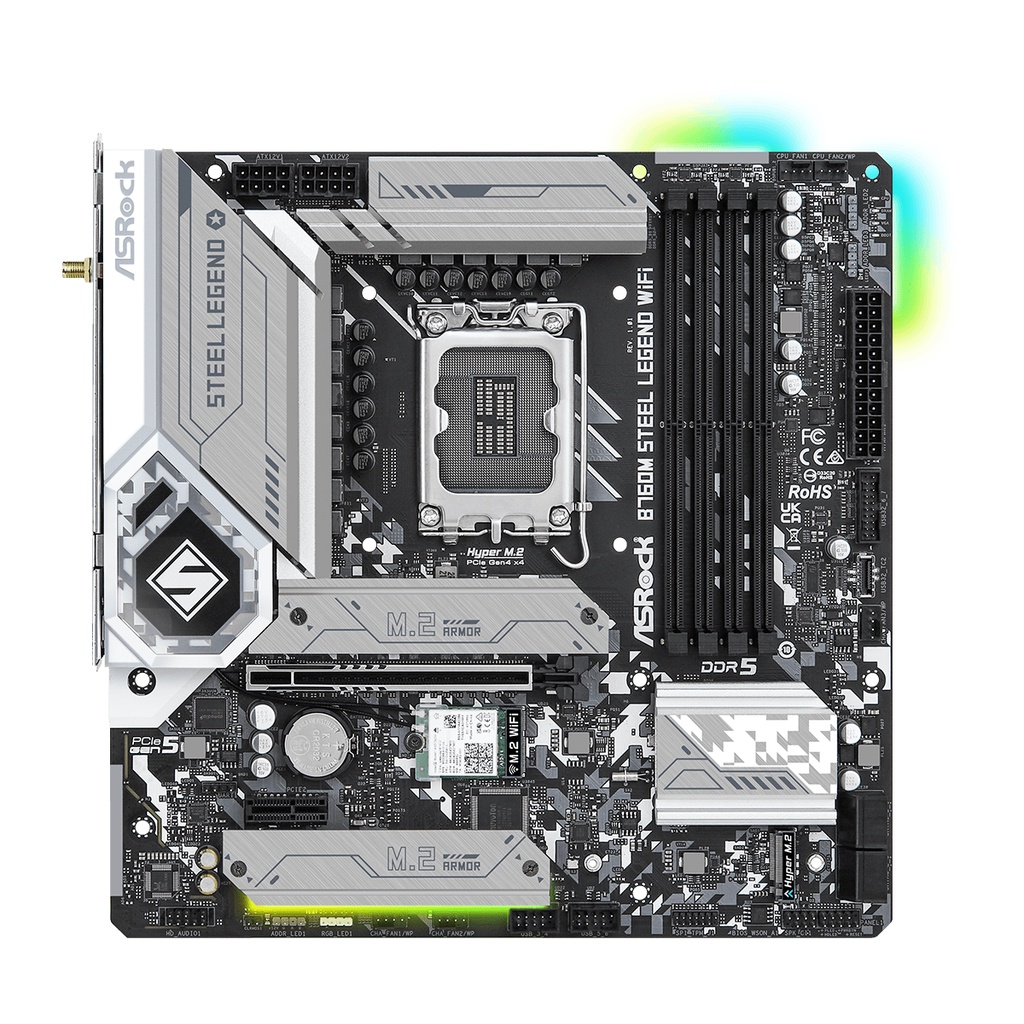 ASROCK B760M STEEL LEGEND | MOTHERBOARD INTEL LGA1700 DDR5 Micro ATX