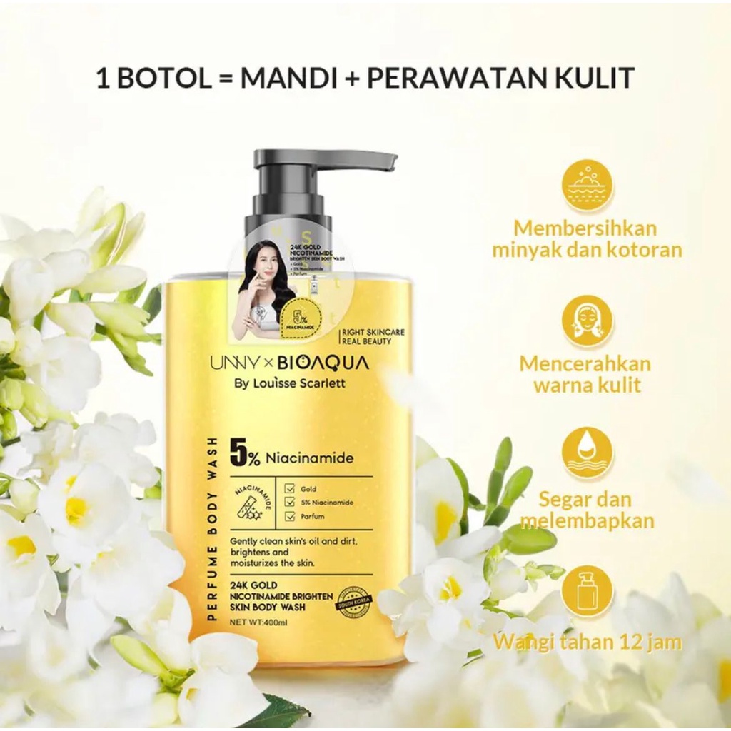 ✨ AKU MURAH ✨ BIOAQUA X LOISSE SCARLETT BODY WASH BRIGTEN SKIN 400 ML