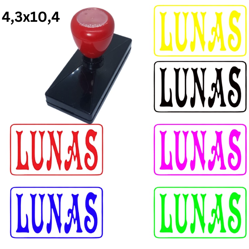 

Stample Flash / Stempel Otomatis / Cap LUNAS Warna Bebas Pilih 4.3x10.4 CM