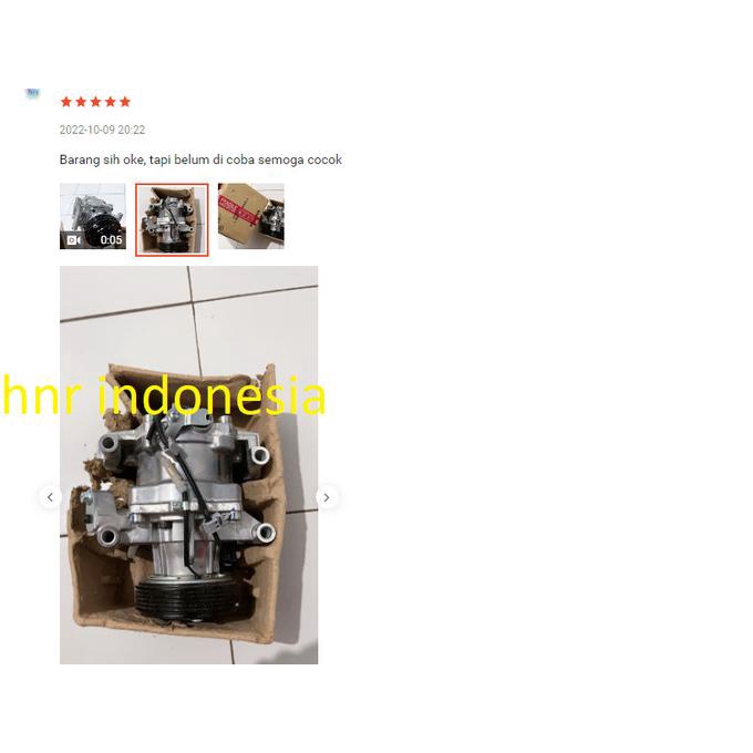 Kompresor Compresor Ac Mobil Honda Brio 1200 Cc Brio Satya
