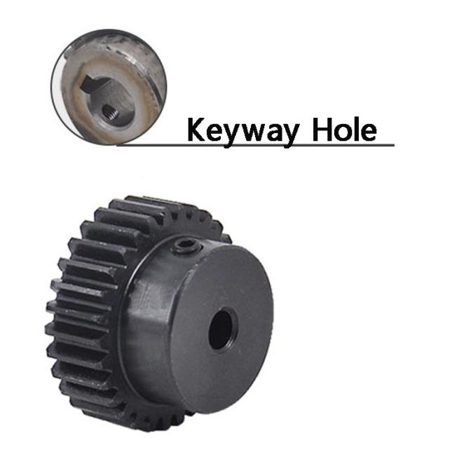 Spur Gear 1.5 Modulus 1.5M15T 45 Steel Pinion Motor Boss Gear Silinder