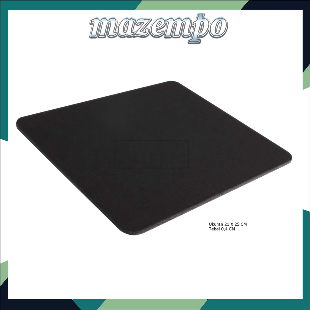 Mouse pad anti slip Hitam Polos