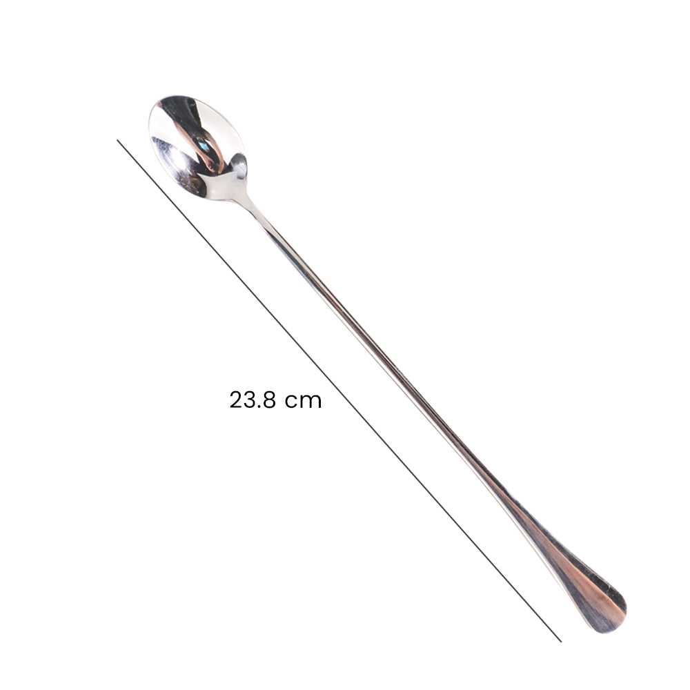 (BISA COD) FTIHSHP Szpoon Sendok Teh Gagang Panjang Tea Spoon Stainless 23.8cm - F80