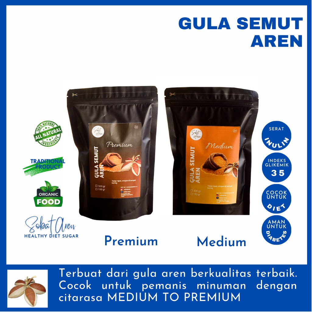 

SOBAT AREN / GULA AREN SEMUT BUBUK PALM SUGAR ORGANIK MURNI VARIANT GRADE MURAH DAN BERKUALITAS