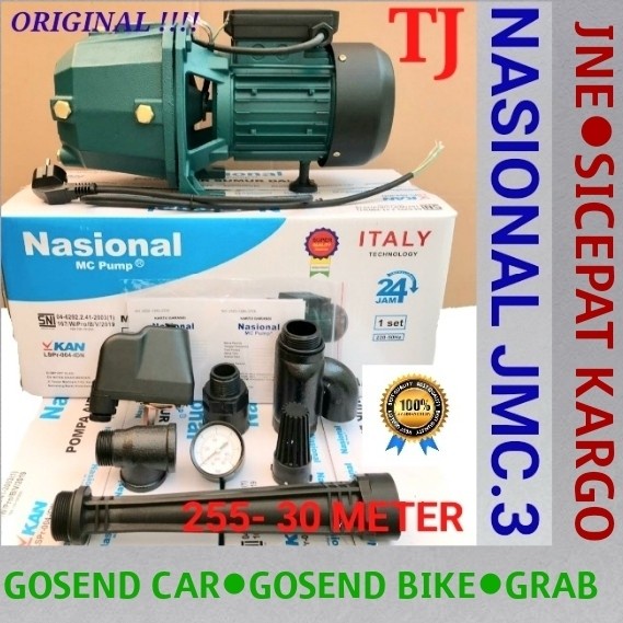 MESIN POMPA AIR LISTRIK JET PUMP OTOMATIS 255-NASIONAL/DABAVON/SHIMIZU