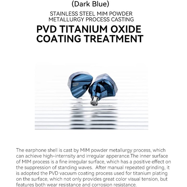 Moondrop Moon Drop Kato DLC Dynamic In-Ear Monitor Earphone Headset