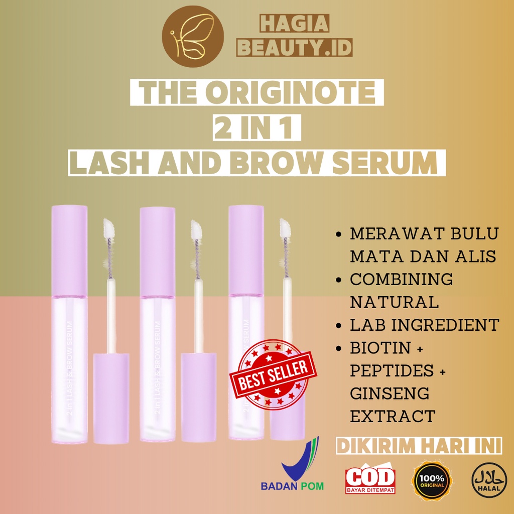 Bisa COD - The Originote 2in1 Lash &amp; Brow Serum - Serum Bulu Mata &amp; Alis