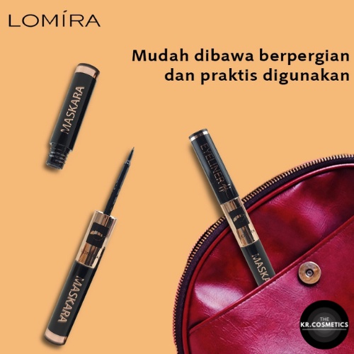 LOMIRA mascara 2in1 eyeliner double fungsi 4 gr