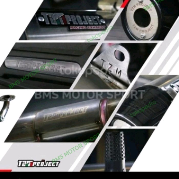 Knalpot Tzm Project Non Ss Pro Full Pack Vario 110 Karbu.Tzm Vario 110