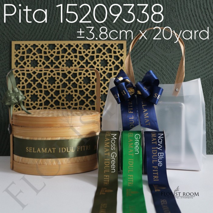 

Pita 15209338 3.8Cm X 20Yard - Pita Idul Fitri - Moss Green 053