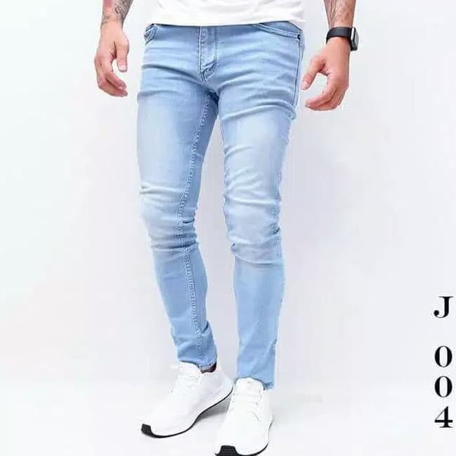 ✨COD✨ Celana Jeans Lepis Panjang Pensil Slim fit Skinny Karet Melar Pria Laki2 Cowok Dewasa / Levis/